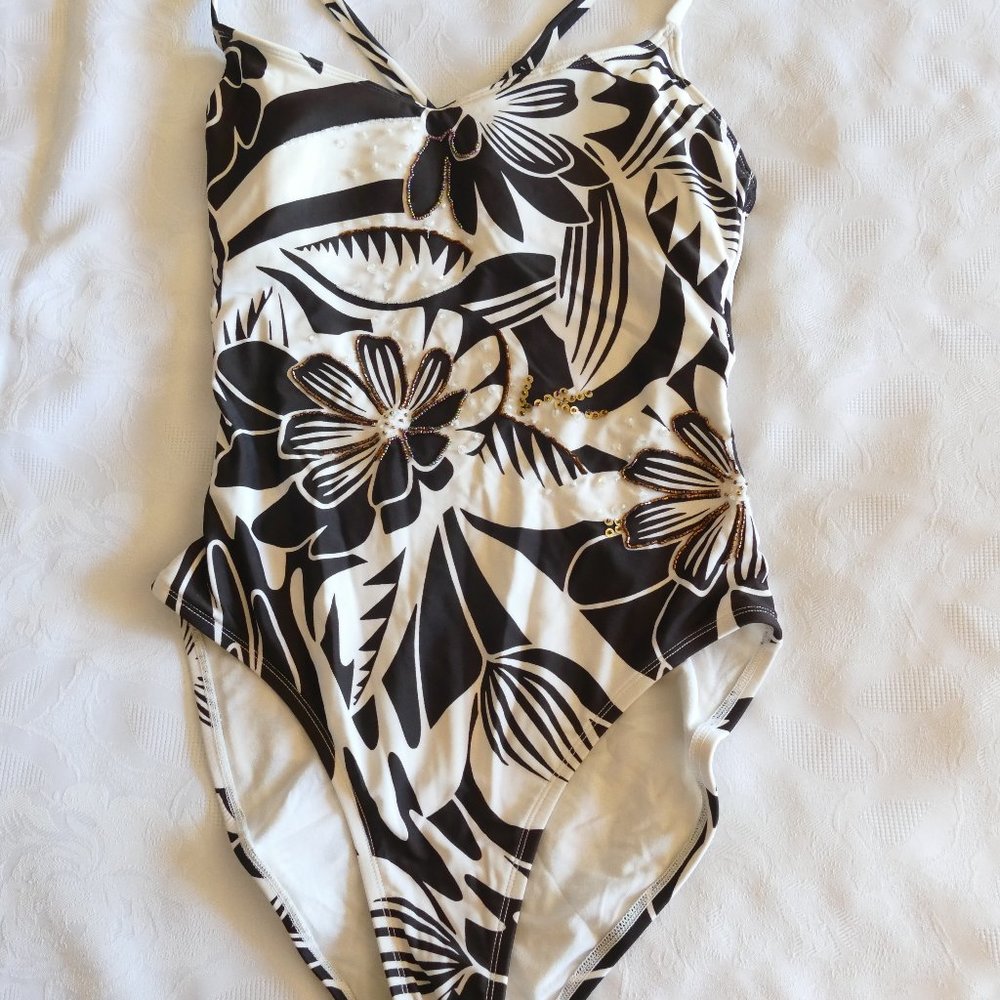 NEW La Blanca Sequin Bathing Suit- Size 10
